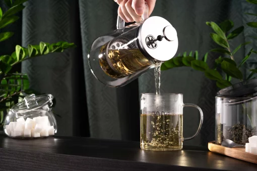 Набір чашок з ручками Ardesto Good Morning , 420мл, 2шт, боросилікатне скло, прозорий