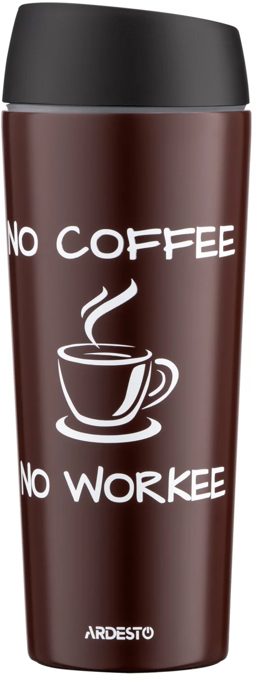 Термокухоль Ardesto Coffee Time, 450мл, нержавіюча сталь, коричневий