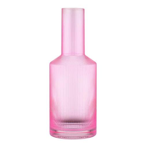 Графин Ardesto 800мл, боросилікатне скло, рожевий