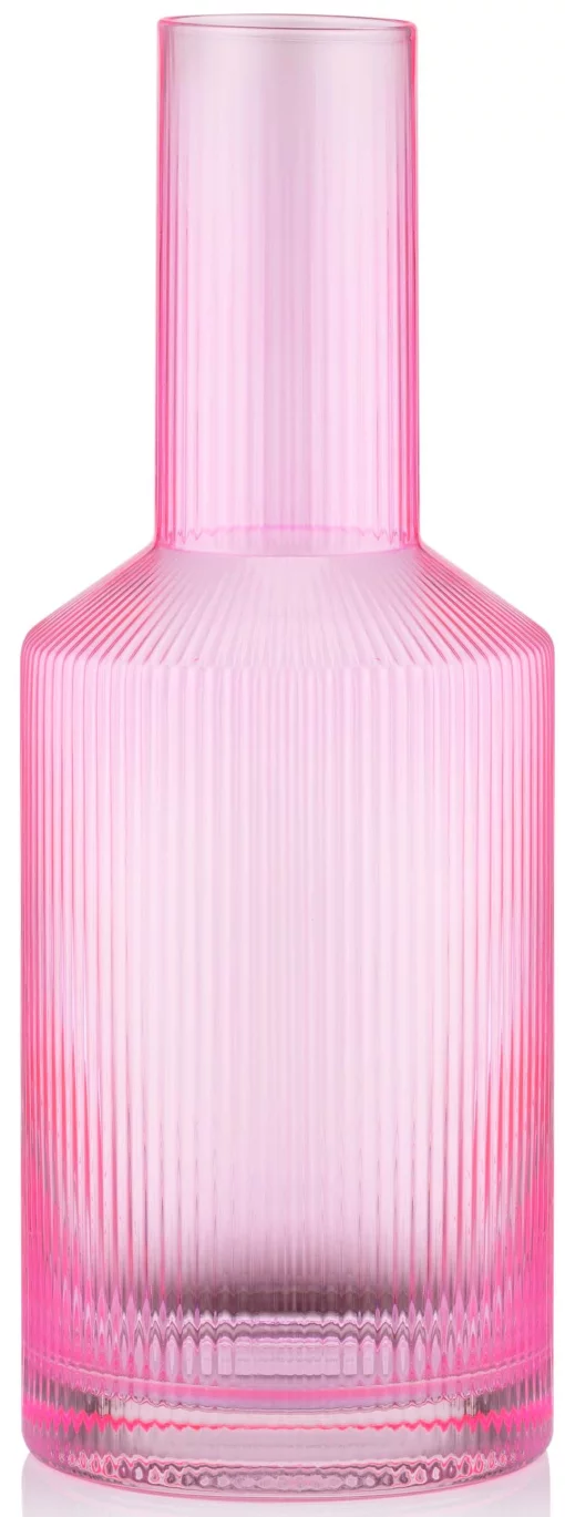 Графин Ardesto 800мл, боросилікатне скло, рожевий