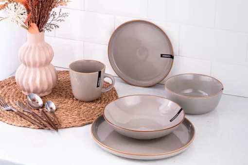 Салатник Ardesto Apulia, 720мл, 16.2см, кераміка, сірий