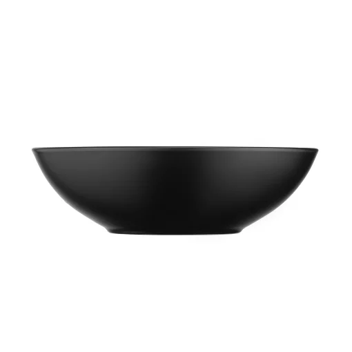 Тарілка супова Ardesto Bolzano, 630мл, 18см, кераміка, чорно-коричневий