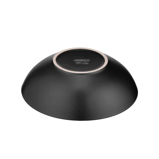 Тарілка супова Ardesto Bolzano, 630мл, 18см, кераміка, чорно-коричневий