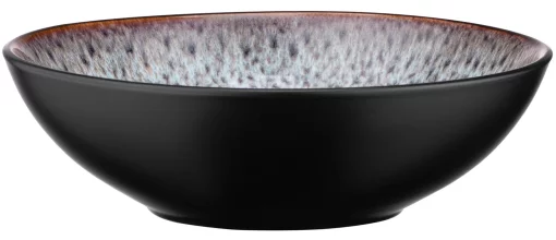 Тарілка супова Ardesto Bolzano, 630мл, 18см, кераміка, чорно-коричневий