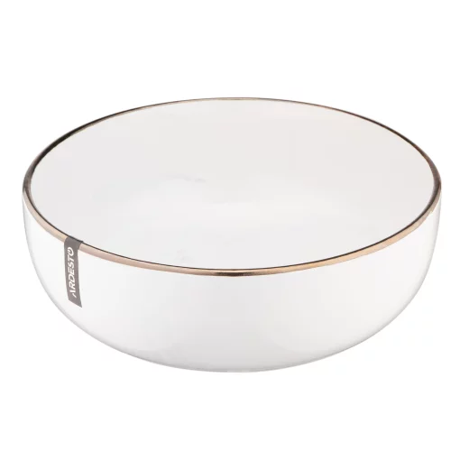 Тарілка супова Ardesto Marmo, 19см, кераміка, білий