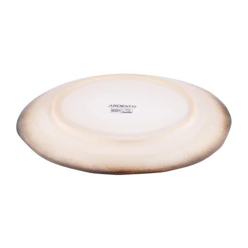 Тарілка десертна Ardesto Umbria, 19см, кераміка, сірий світлий