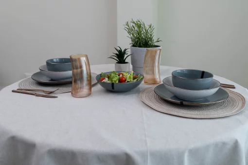 Тарілка обідня Ardesto Bagheria Grey, 26см, кераміка, сірий