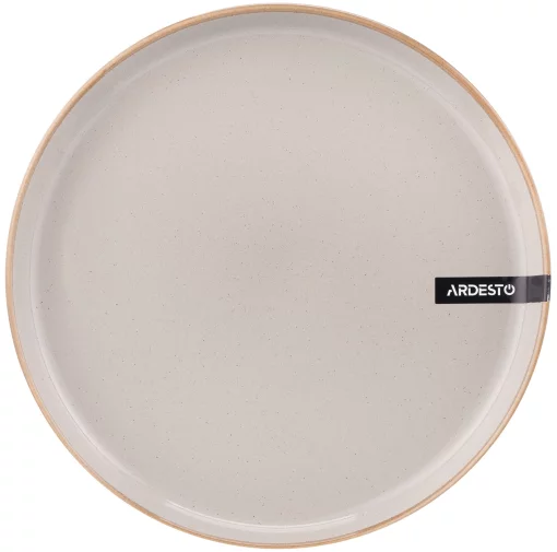 Тарілка обідня Ardesto Apulia, 26.6см, кераміка, сірий