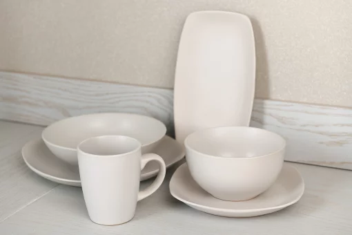 Тарілка обідня Ardesto Molize, 27х27см, кераміка, квадратна, білий