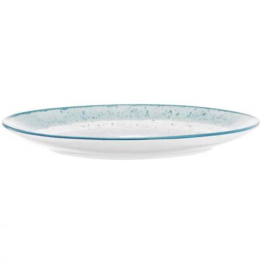 Тарілка обідня Ardesto Siena, 27см, порцеляна, біло-блакитний