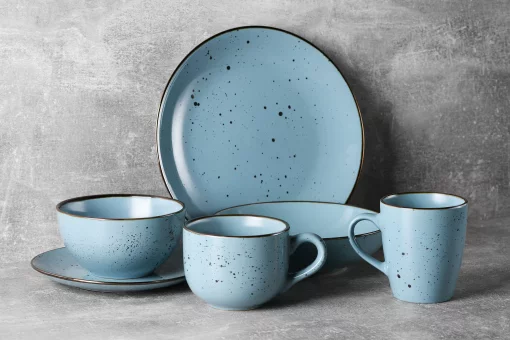 Чашка Ardesto Bagheria Misty blue, 360мл, кераміка, синій