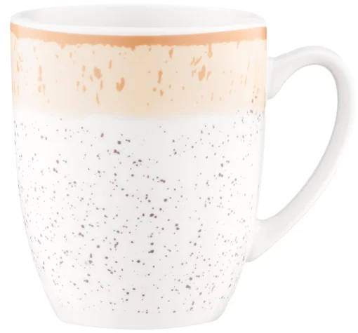 Чашка Ardesto Siena, 360мл, порцеляна, біло-жовтий