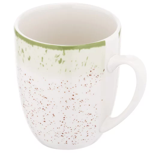 Чашка Ardesto Siena, 360мл, порцеляна,  біло-зелений