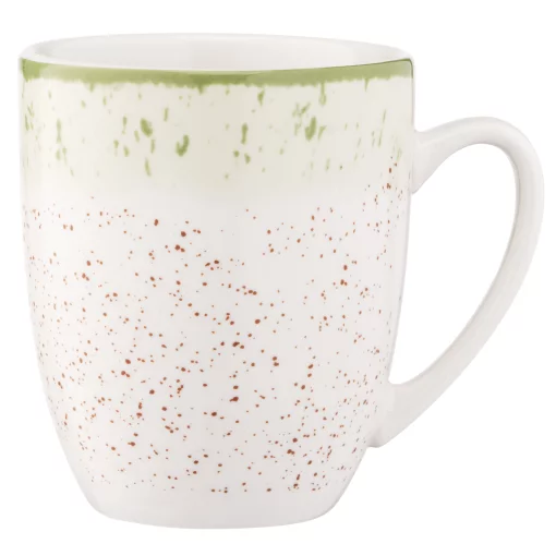 Чашка Ardesto Siena, 360мл, порцеляна,  біло-зелений