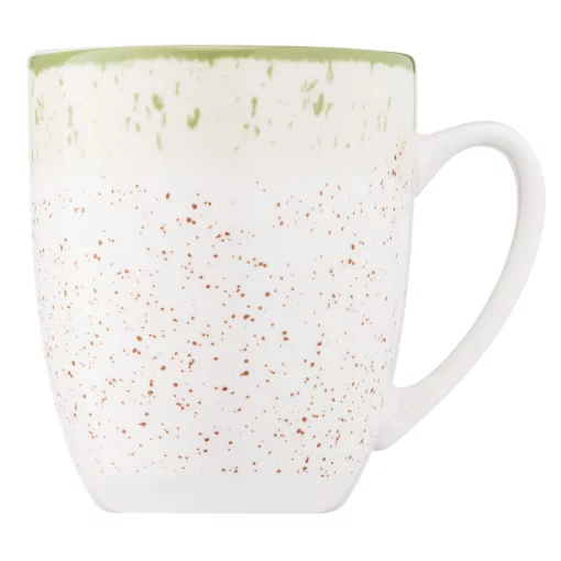 Чашка Ardesto Siena, 360мл, порцеляна,  біло-зелений