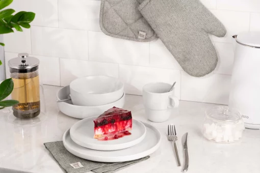 Чашка Ardesto Trento, 390мл, кераміка, білий