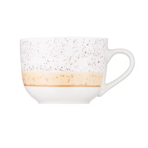 Чашка Ardesto Siena, 500мл, порцеляна, біло-жовтий