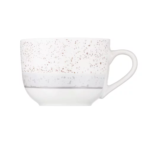 Чашка Ardesto Siena, 500мл, порцеляна, біло-сірий