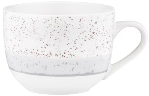 Чашка Ardesto Siena, 500мл, порцеляна, біло-сірий