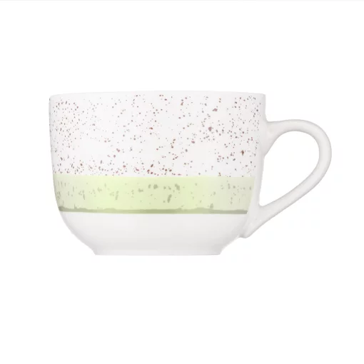 Чашка Ardesto Siena, 500мл, порцеляна, біло-зелений