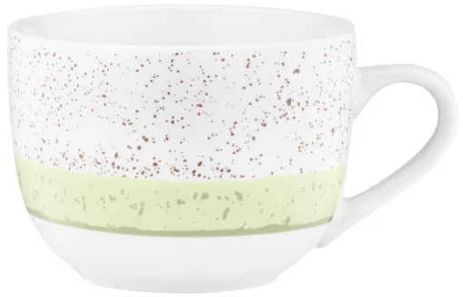 Чашка Ardesto Siena, 500мл, порцеляна, біло-зелений