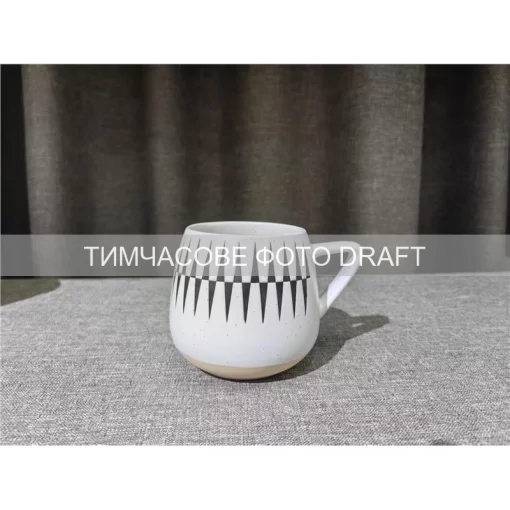 Чашка Ardesto Auro, 440мл, кераміка, білий