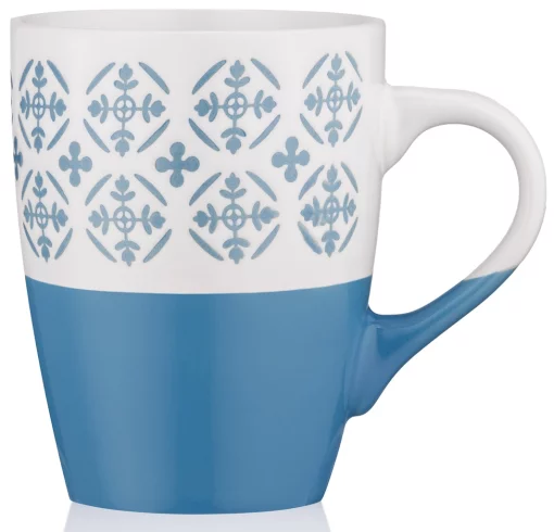 Чашка Ardesto Ornament, 320мл, кераміка, синьо-білий