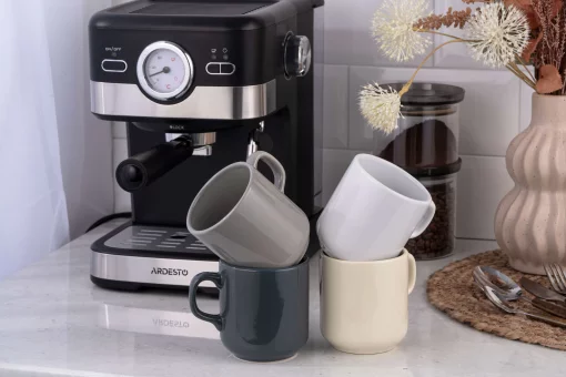 Чашка Ardesto Carlo, 280мл, кераміка, сірий