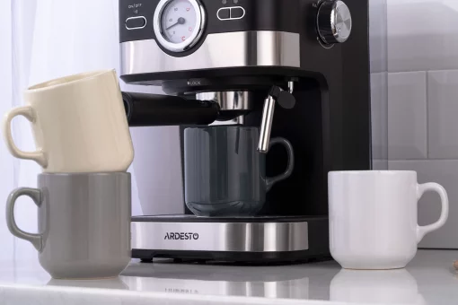 Чашка Ardesto Carlo, 280мл, кераміка, сірий