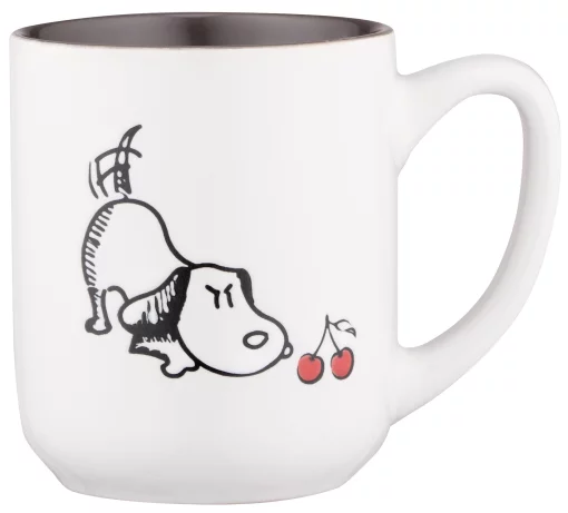 Чашка Ardesto Dog, 380мл, кераміка, біло-сірий