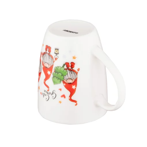 Чашка Ardesto Christmas Gnomes, 350мл, порцеляна