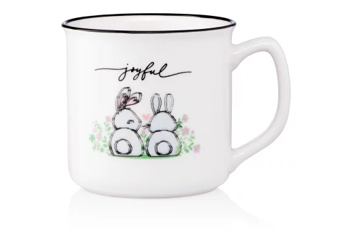 Чашка Ardesto Joyful, 320мл, порцеляна, білий