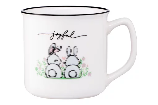 Чашка Ardesto Joyful, 320мл, порцеляна, білий