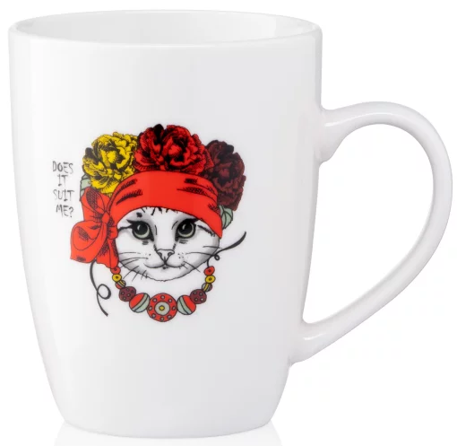 Чашка Ardesto  Stephanie, 320мл, порцеляна, білий