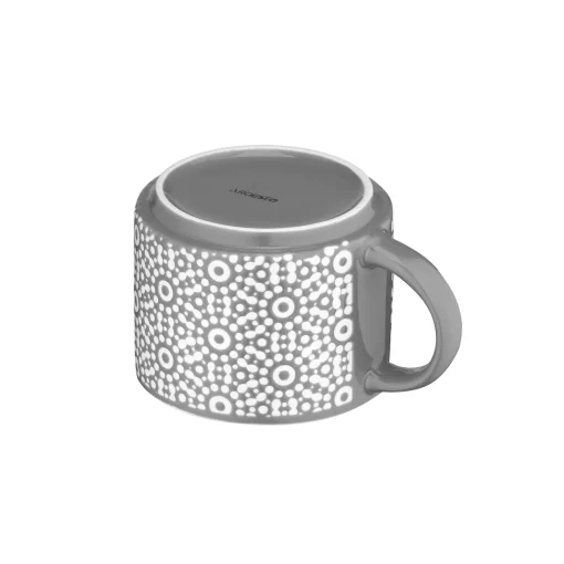 Чашка Ardesto Weaving G, 330мл, порцеляна, біло-чорний