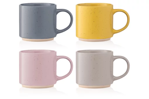 Чашка Ardesto Alcor, 420мл, кераміка, сірий