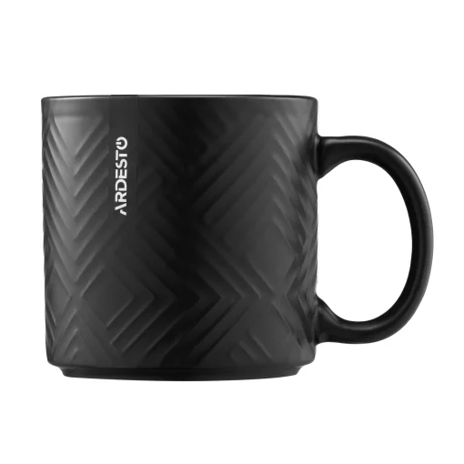 Чашка Ardesto Francesca, 360мл, кераміка, чорний