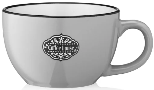 Чашка Ardesto Floerino, 480мл, кераміка, сірий