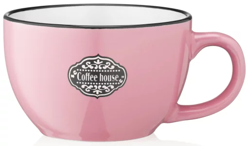 Чашка Ardesto Floerino, 480мл, кераміка, рожевий