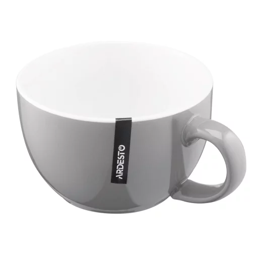 Чашка Ardesto Merino, 480мл, кераміка, сірий