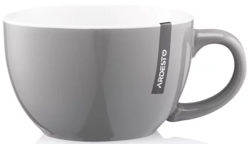Чашка Ardesto Merino, 480мл, кераміка, сірий