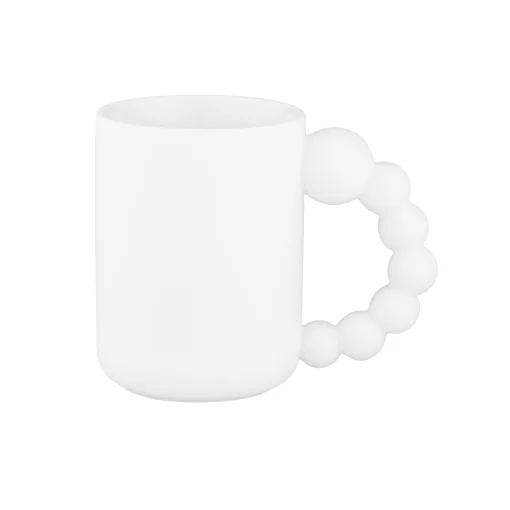 Чашка Ardesto Bubbles, 500мл, порцеляна, білий