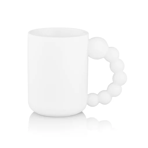 Чашка Ardesto Bubbles, 500мл, порцеляна, білий