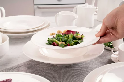 Тарілка глибока Ardesto Prato, 23см, порцеляна, білий