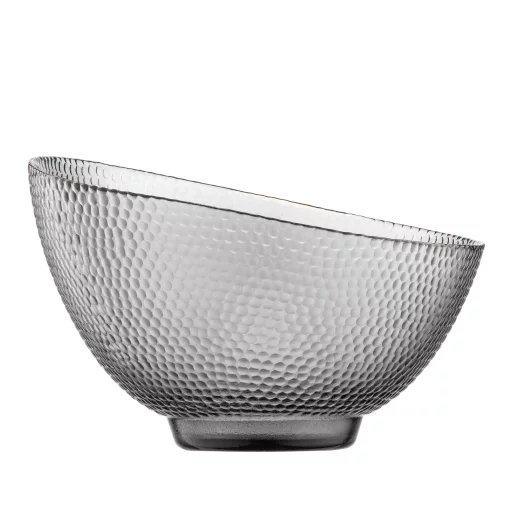 Салатник Ardesto Commelina, 22см, скло, сірий