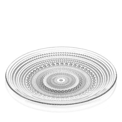 Тарілка Ardesto Verbena, 24.5см, скло, прозорий