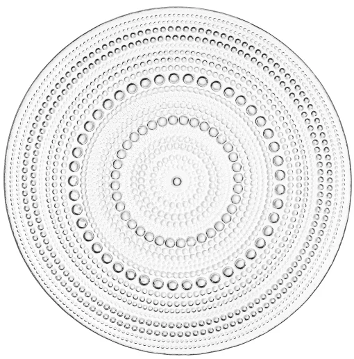 Тарілка Ardesto Verbena, 24.5см, скло, прозорий