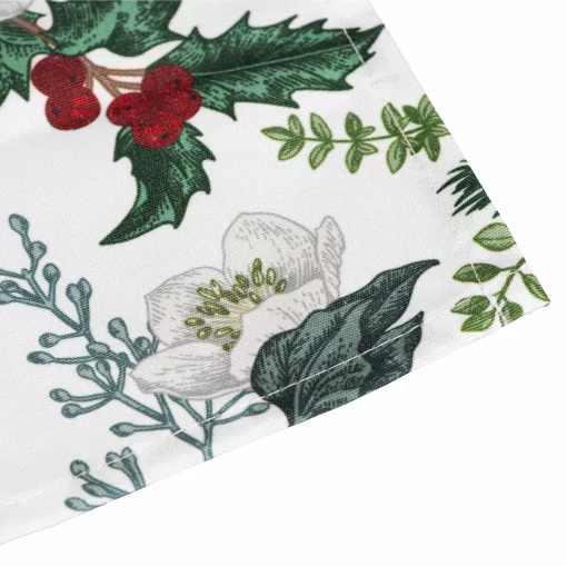 Ранер Ardesto Christmas Happy Holidays, 40х140см, 90% поліестер, 10% бавовна, зелений гостролист