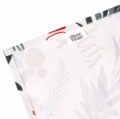 Ранер Ardesto Christmas Happy Holidays 40х140см, 90% поліестер, 10% бавовна, білий гостролист