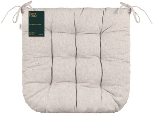 Подушка для стільця Ardesto Oliver, 40х40см, 100% бавовна, нап-ч: 50% холоф, 50% пп, бежевий